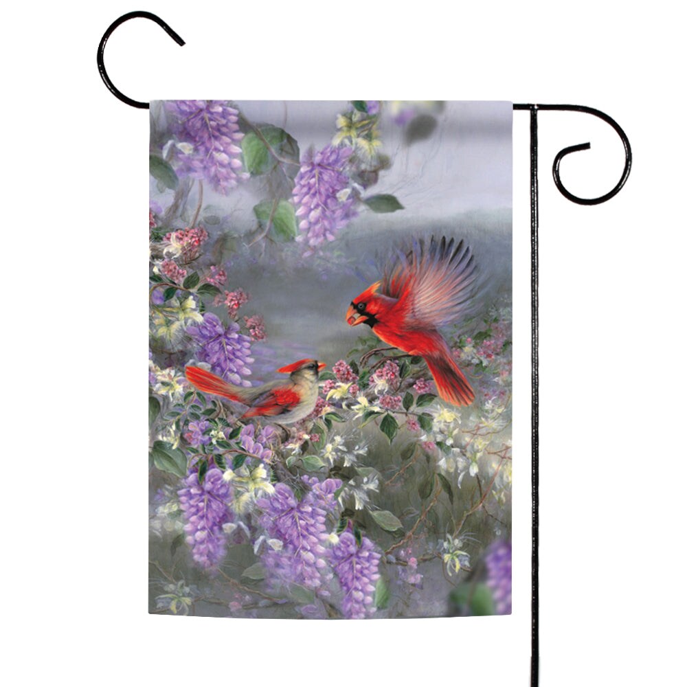 Two Cardinals Decorative Spring Flag | Michaels