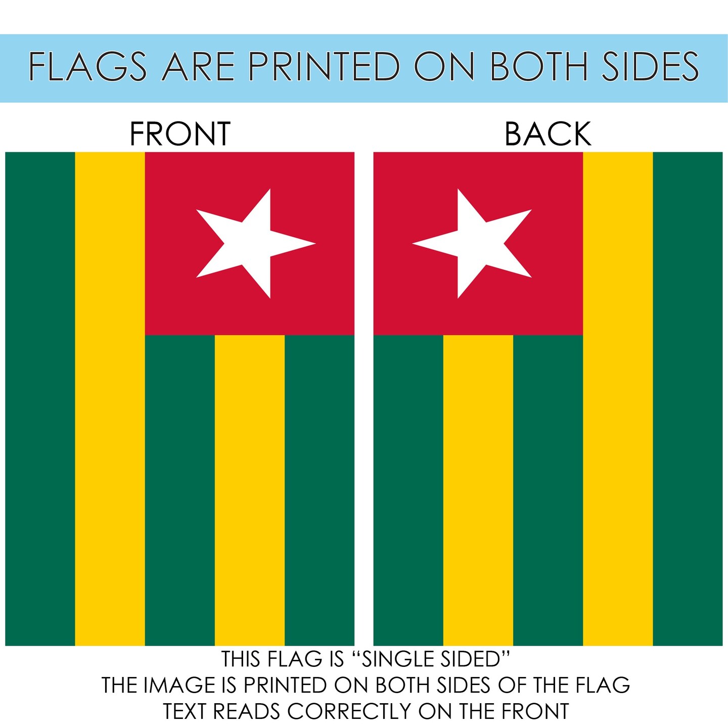 Flag of Togo Decorative  Flag