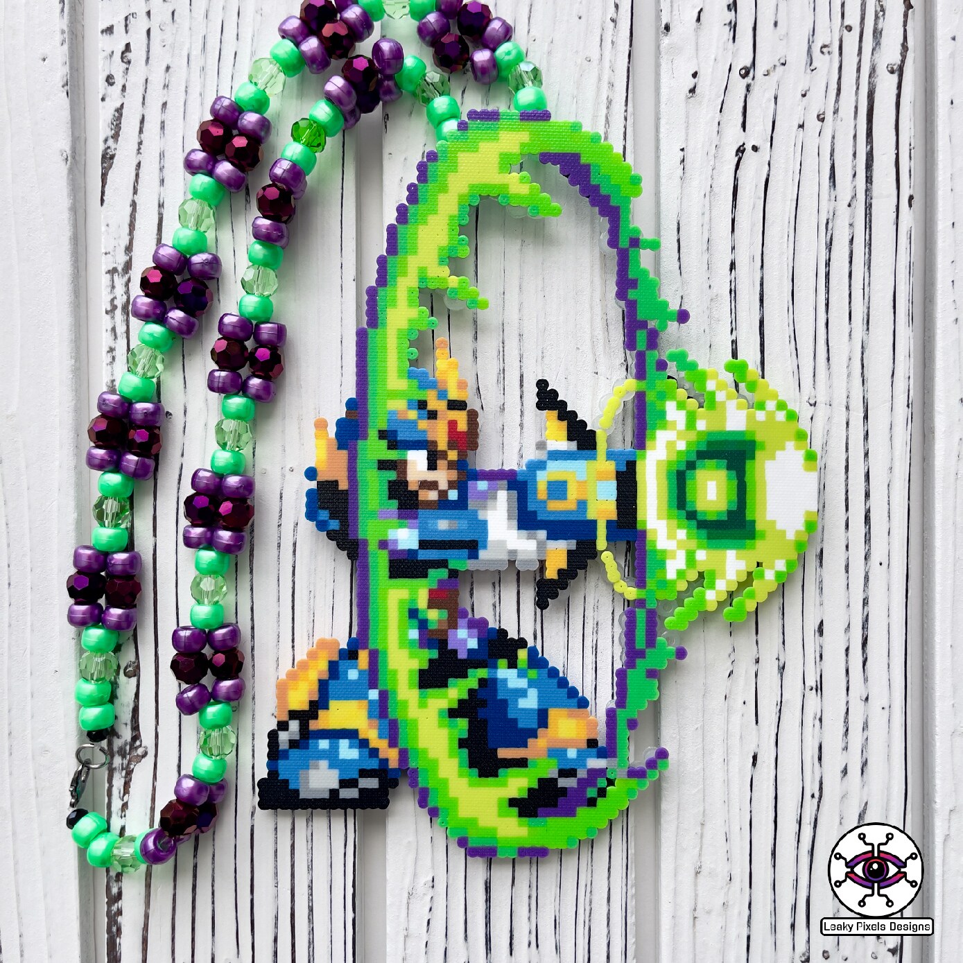 Mega Man X4 Ultimate Armor Perler Necklace MakerPlace by Michaels - Main Image