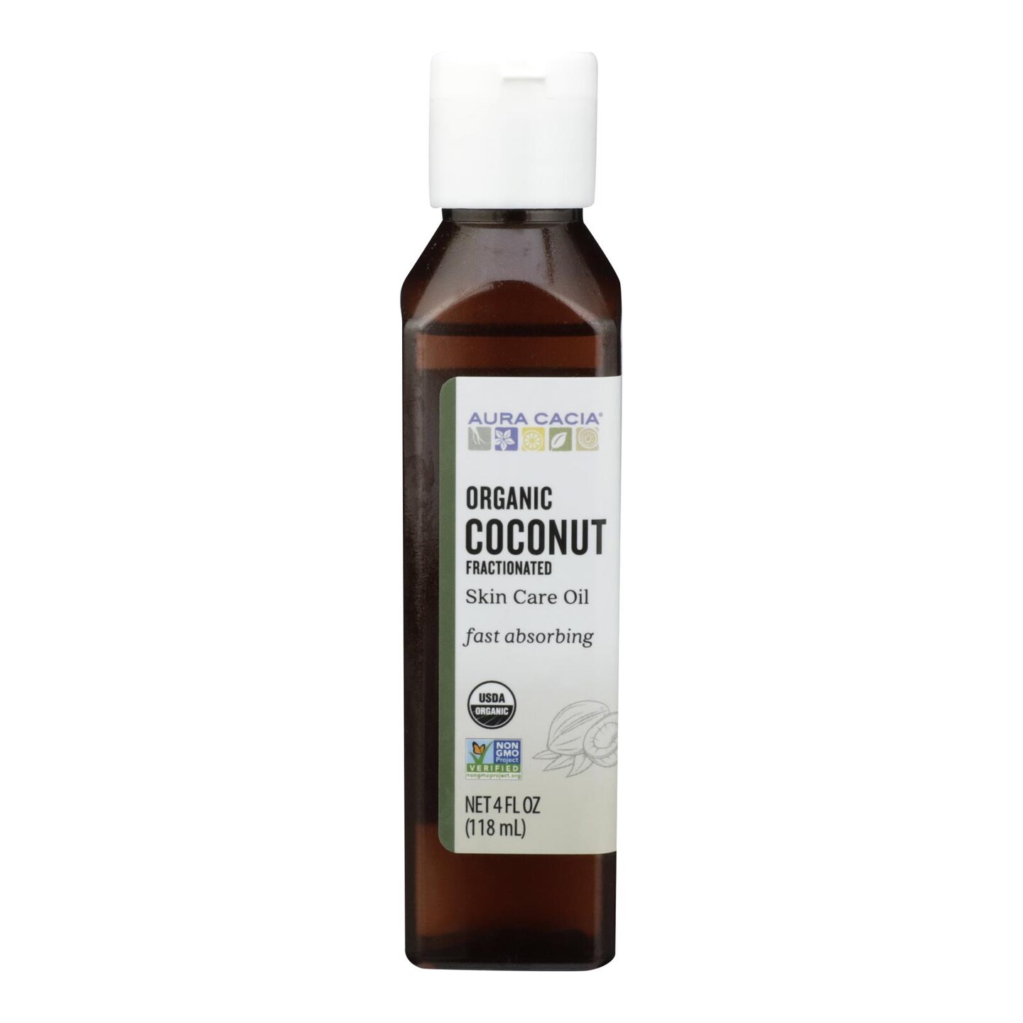 Aura Cacia - Coconut Fractionated Essential Oil - 1 Each - 4 FZ