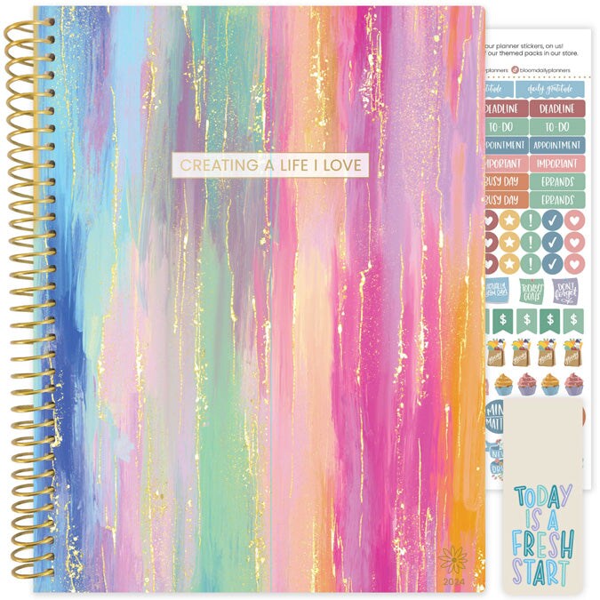 The Perfect Planner Pen, Green Modern Abstract - bloom daily planners