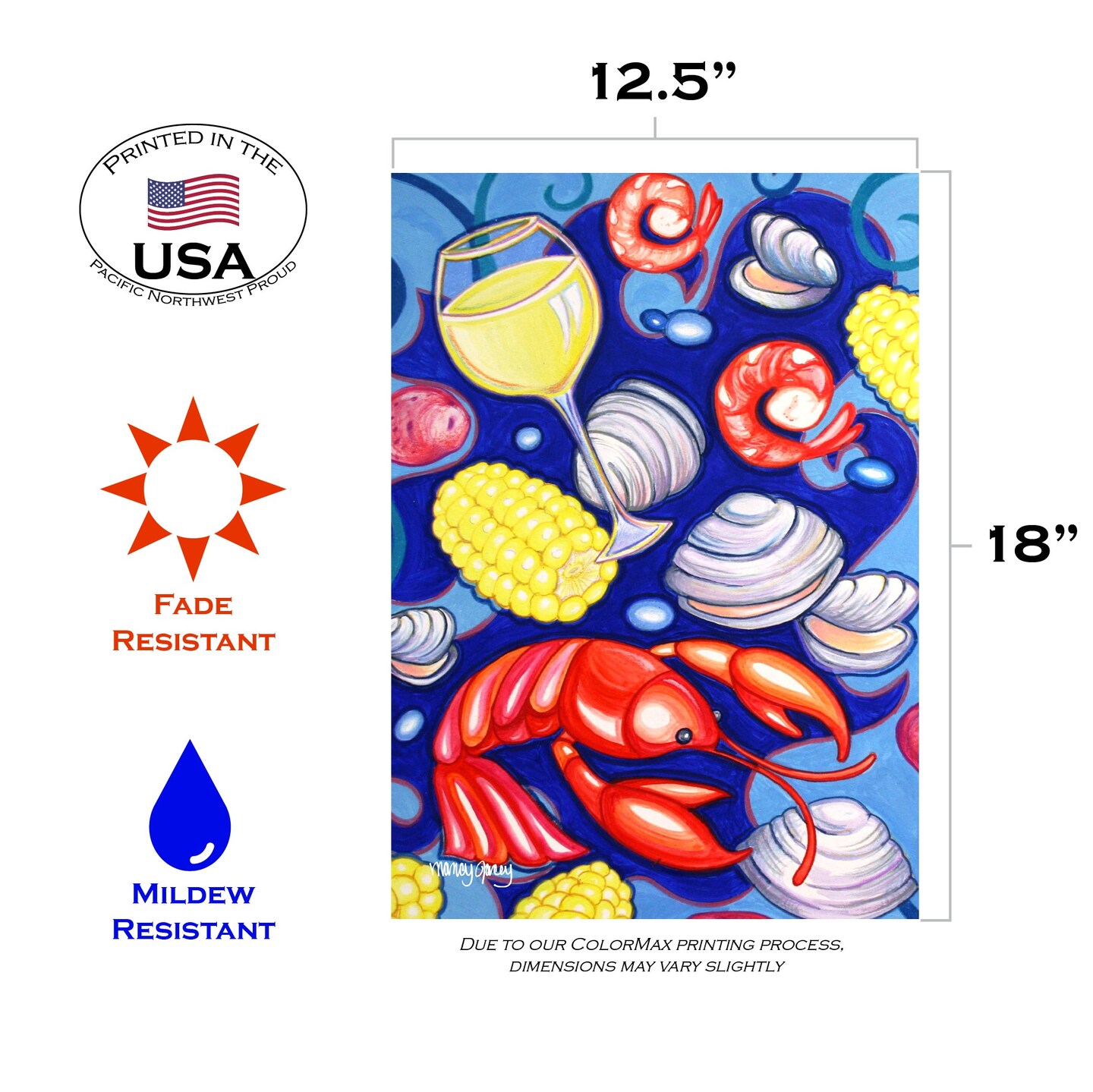 Lobster Buffet Decorative Summer Flag