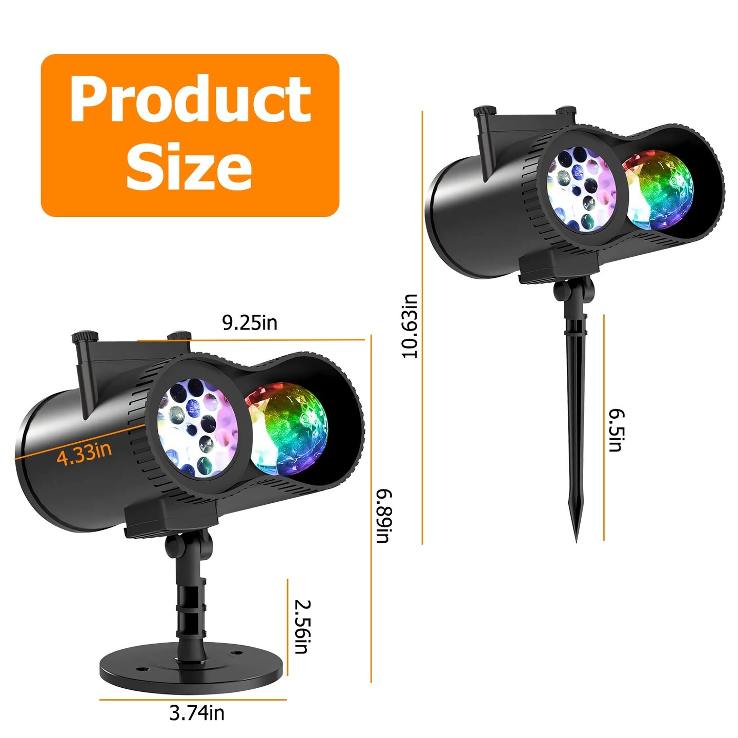 Eggracks 12 Patterns LED Projector Lights with Remote Control Timer