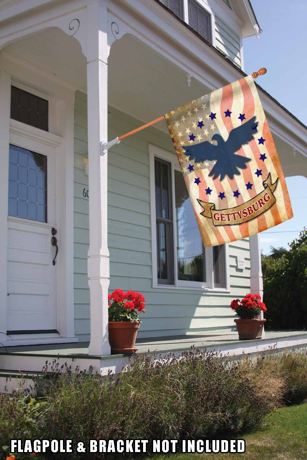 Gettysburg Eagle Decorative Patriotic Flag
