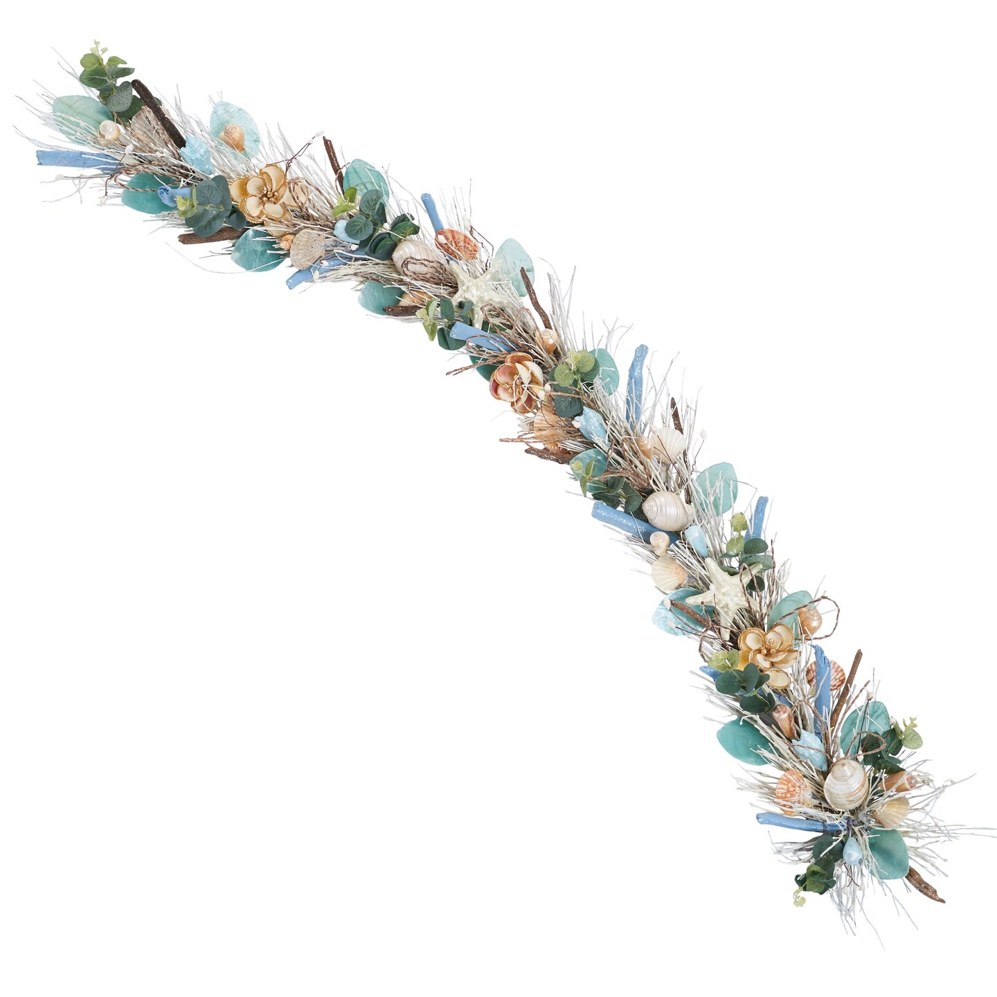 Coastal Shell Garland - 5ft Handcrafted Garland – Mother's Day Gift - Final sale / Non-returnable and Non-refundable