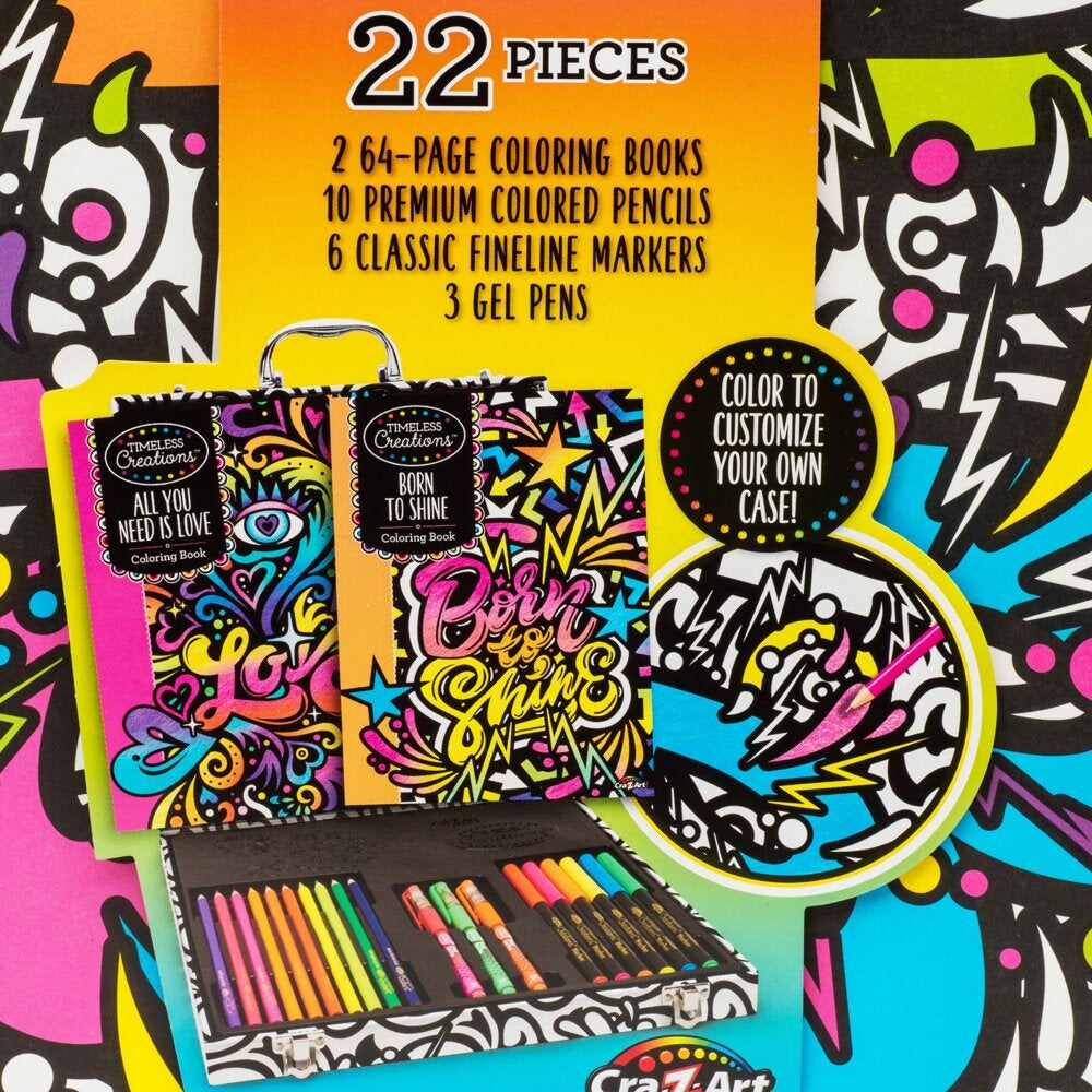 Cra-Z-Art Timeless Creations Shade & Blend, Multicolor Coloring Set,  Beginner, Child to Adult
