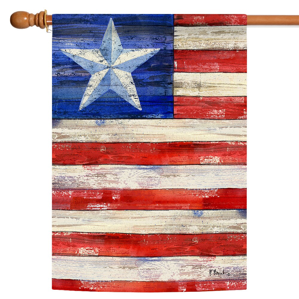 Red White and Blue Decorative Patriotic Flag