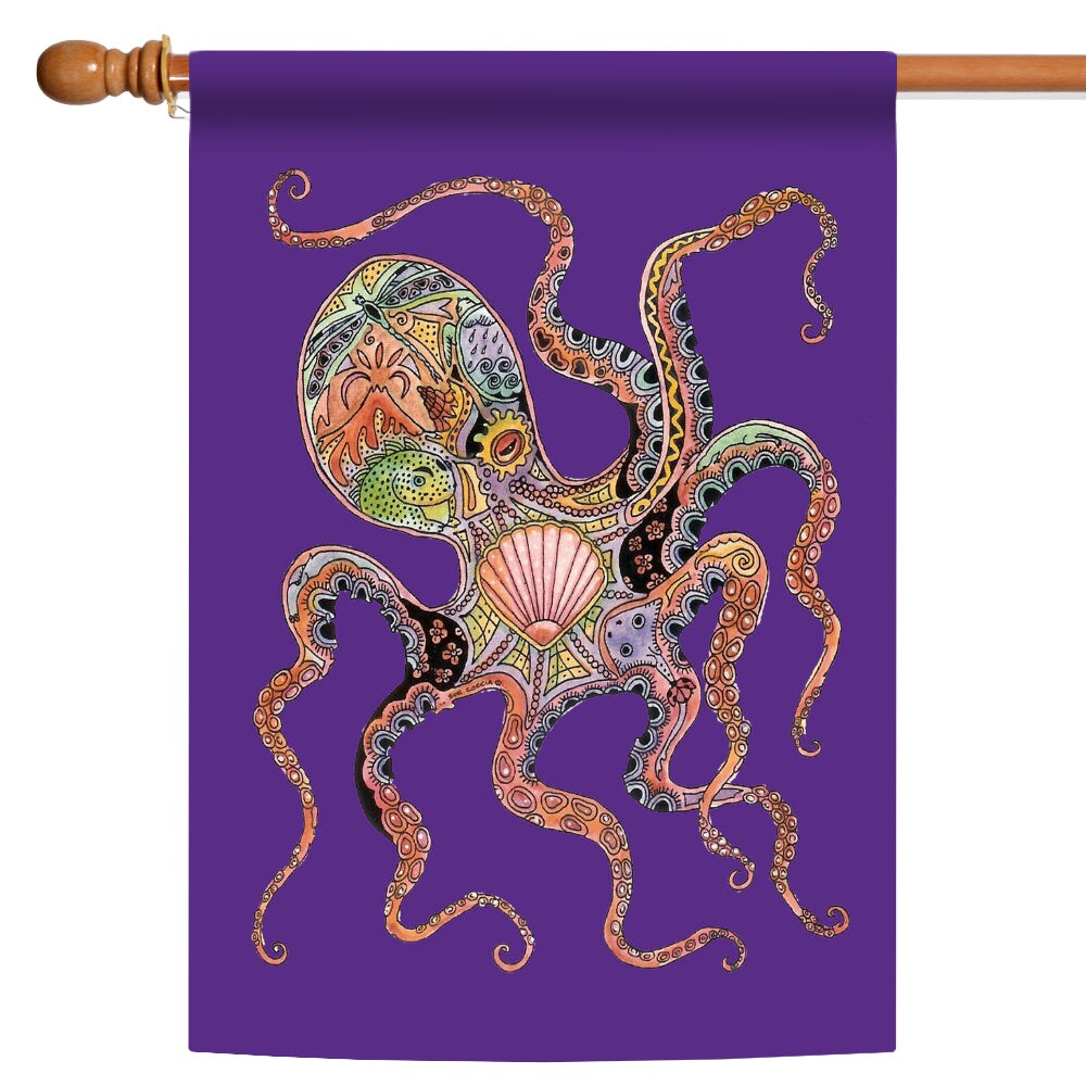 Animal Spirits- Octopus Decorative Octopus Flag
