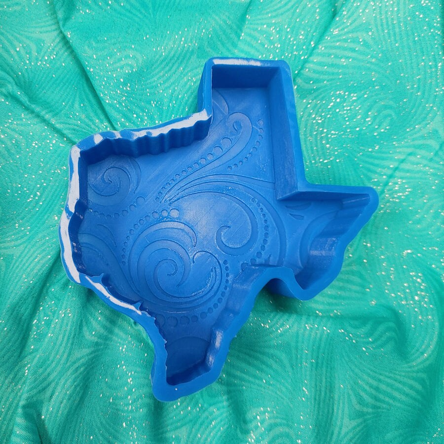 Tooled Leather Texas Silicone Freshie Mold