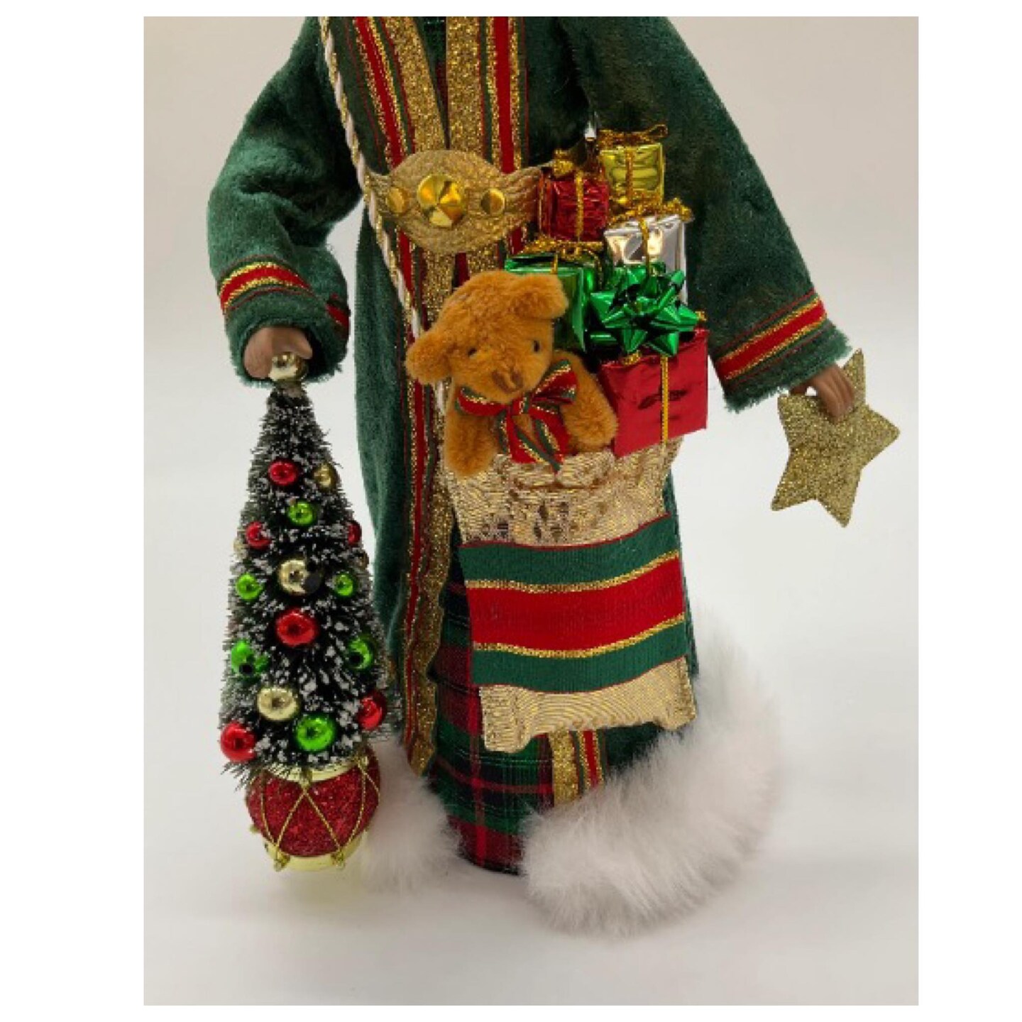 African American Santa Claus, Black Porcelain Santa Figurine