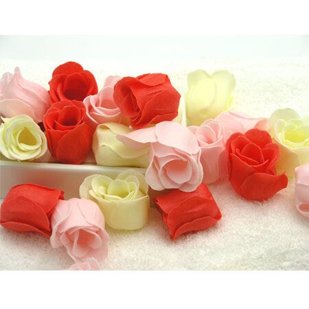 Wrapables Scented Rose Soaps (Set of 12), Ivory
