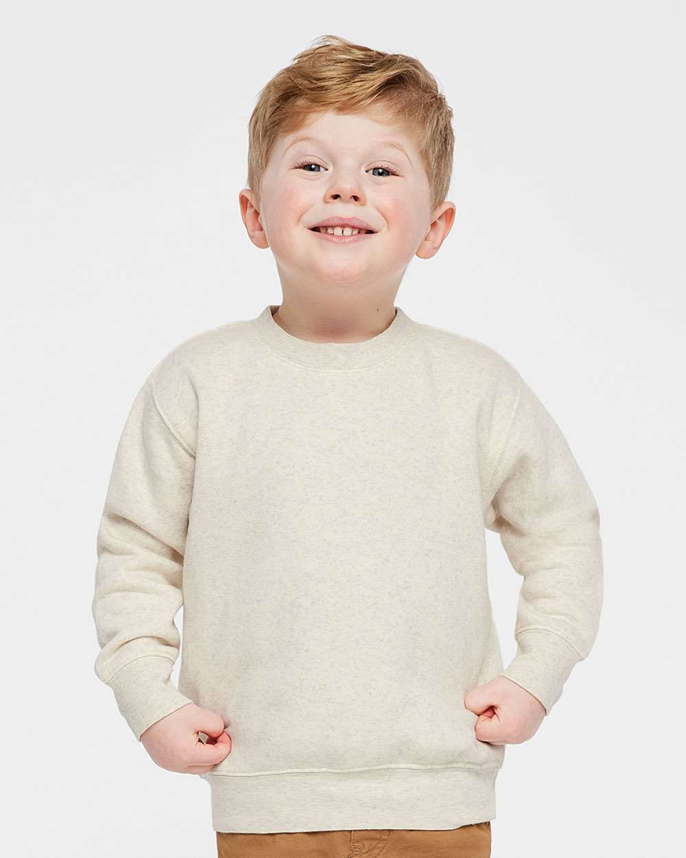 Rabbit Skins® Toddler Fleece Crew Neck Long Sleeve Sweatshirt - 3317