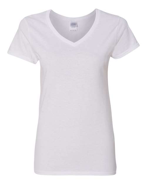 Gildan® Women’s Heavy Cotton V-Neck Blank Craft T-Shirt – Cricut & Paint Ready