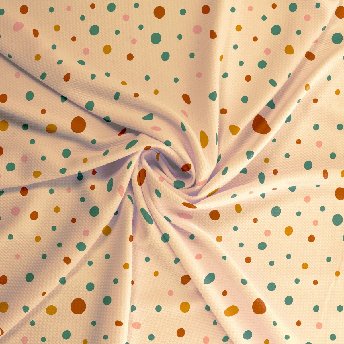 Rustic Sienna Multi-Colored Dots Bullet Fabric 6