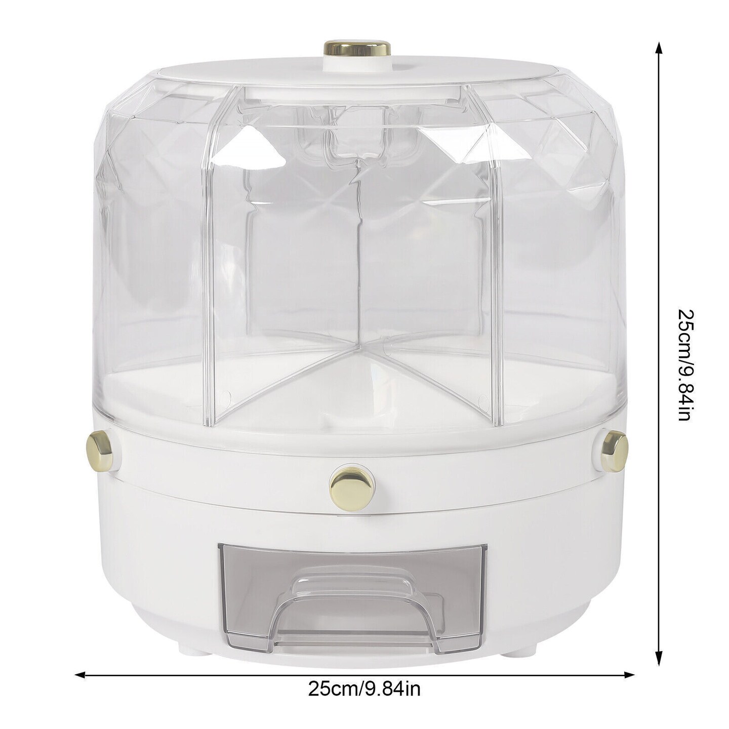 Kitcheniva 6 in 1 360&#xB0; Rotating Grain Dispenser Container