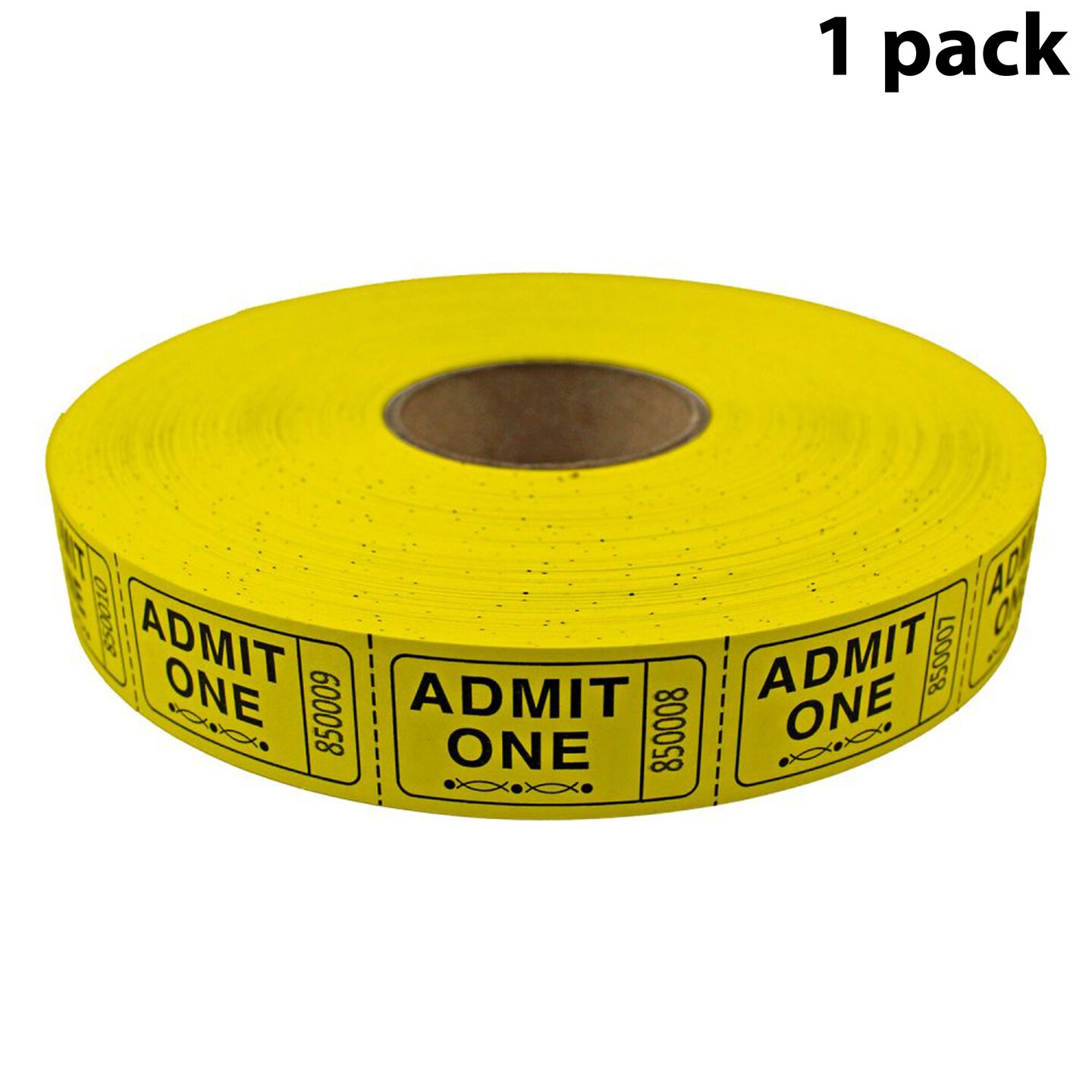 Tacticai 2000 Admit One Raffle Tickets &#x2013; Single Roll, Consecutively Numbered &#x2013; Perfect for Events, Entry, Fundraisers &#x26; Prizes &#x2013; Available in 8 Colors