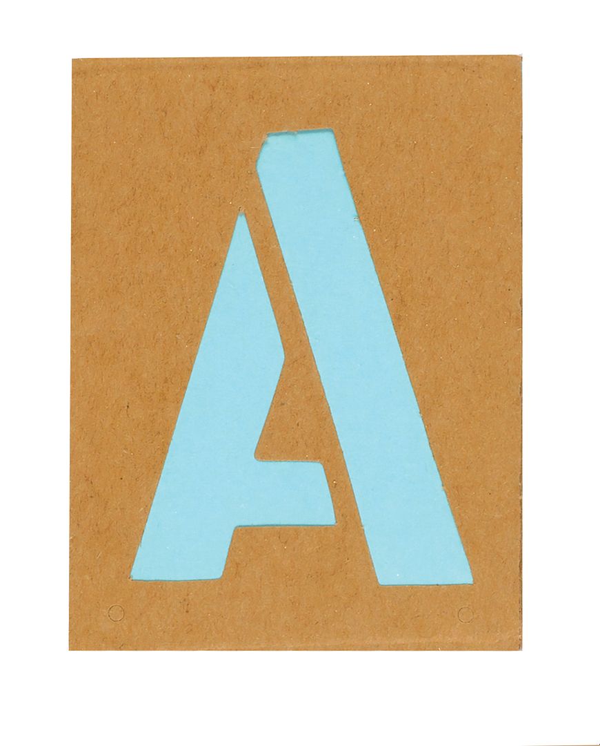 Creative Start Reusable Cardstock Paper Stencil Kit, Gothic Font, 3", 45 Characters