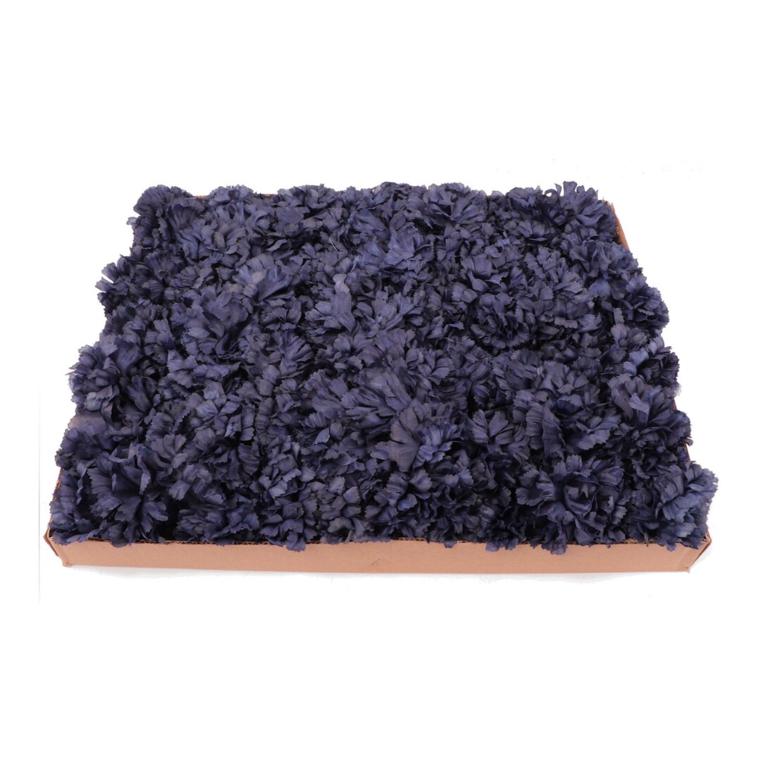 Box of 100: Navy Blue Carnation Picks, Silk Flowers, Floral Picks (5"L X 3.5"W), Floral Home by Artificial Flowers