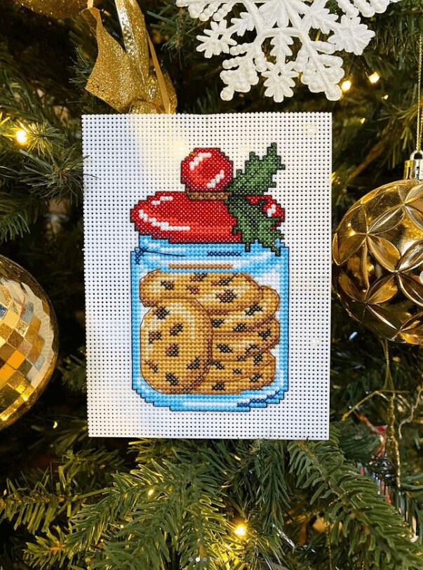 &#x22;Christmas Sweets&#x22; Counted Cross-Stitch Kit