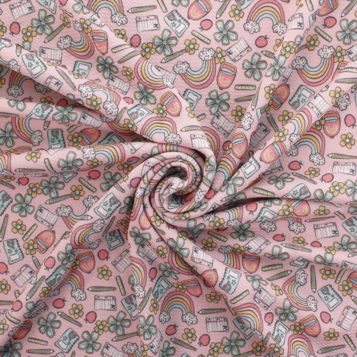 Pastel Back to School Bullet Fabric 1 yard