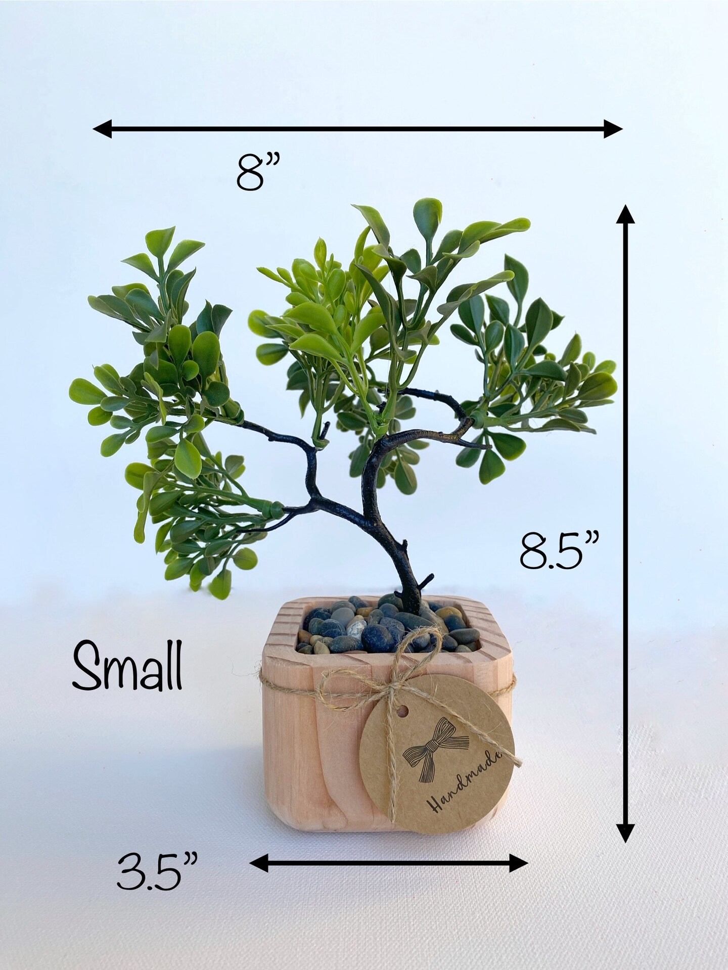 Artificial Bonsai Tree in Handmade Wood Pot - small or large | MakerPlace  by Michaels