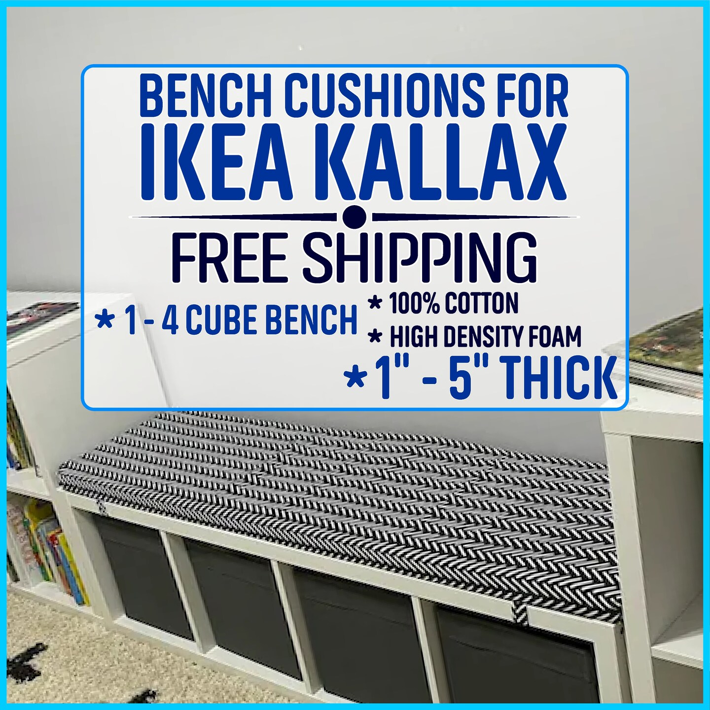 Seat cushion for discount kallax