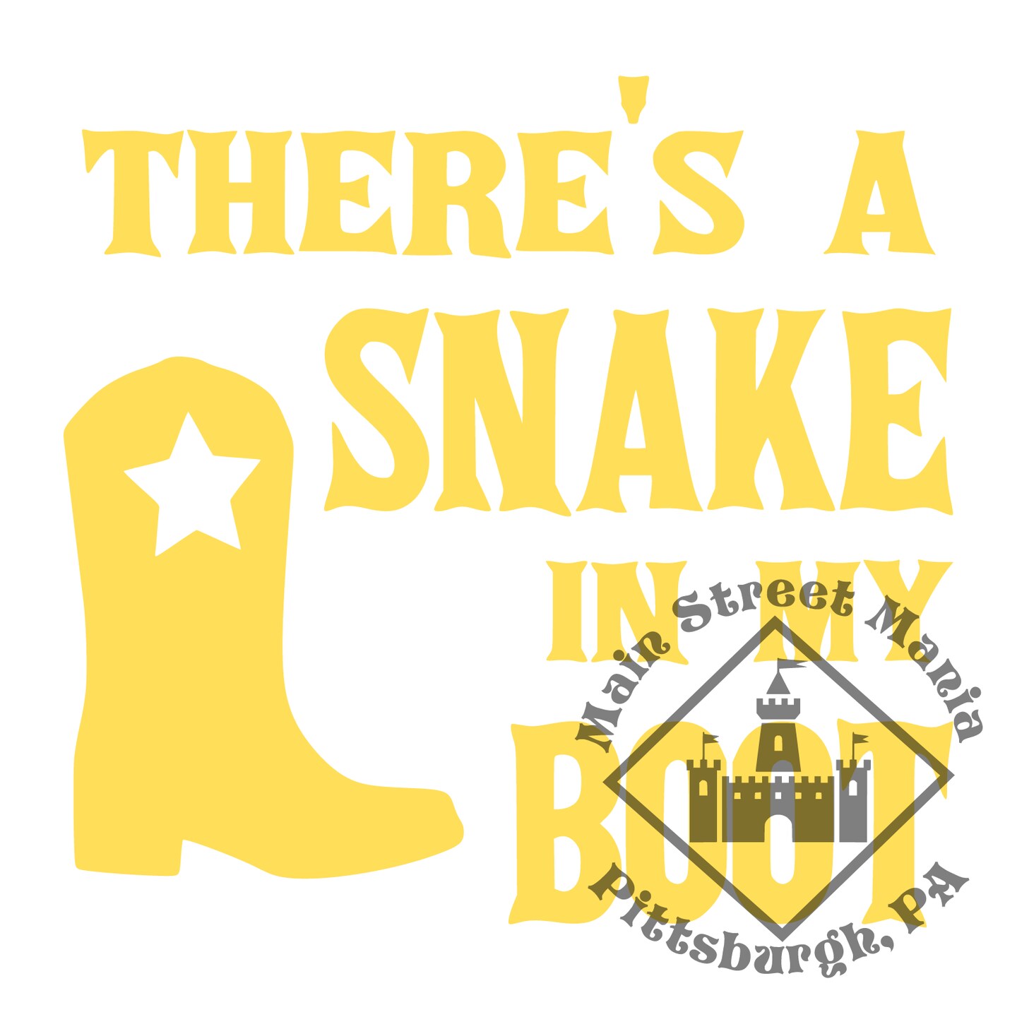 There's A Snake In My Boot Decal Sticker | MakerPlace by Michaels