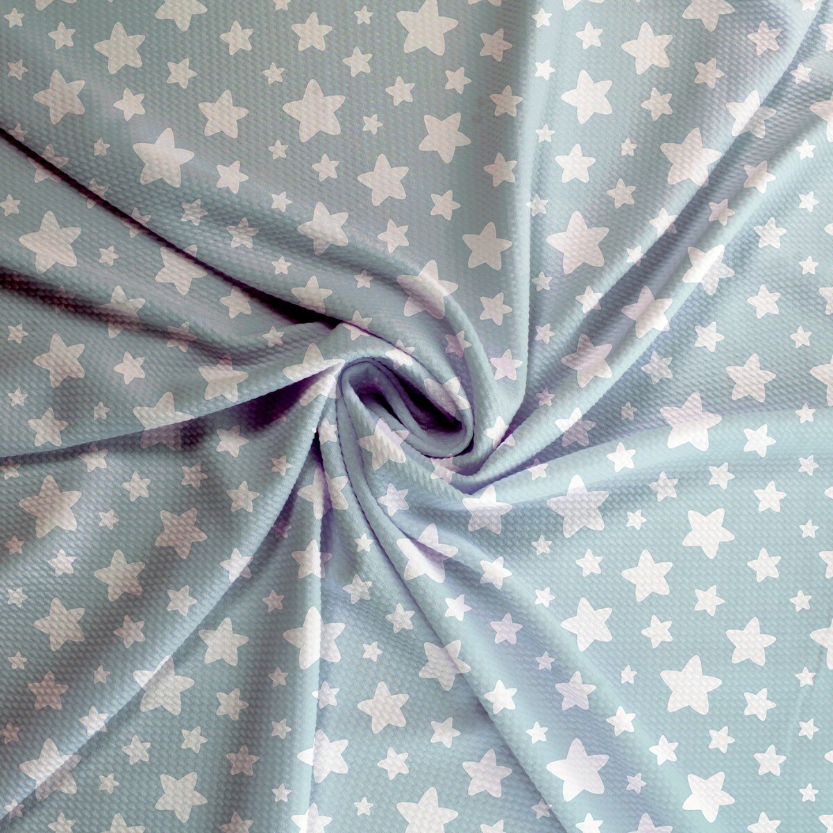 Dusty Blue Ditsy Stars Bullet Fabric 1 yard