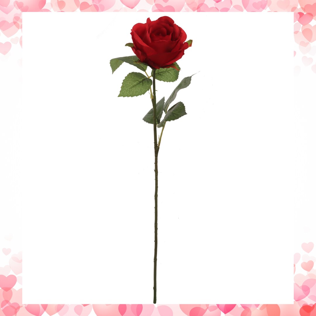 20&#x22; Red Rose Bud Stem - 48-Pack, Realistic Silk Foliage, Lifelike Blooms, Perfect for Floral Arrangements, Events &#x26; Home D&#xE9;cor - Ideal for All Seasons, Floral Home by Artificial Flowers
