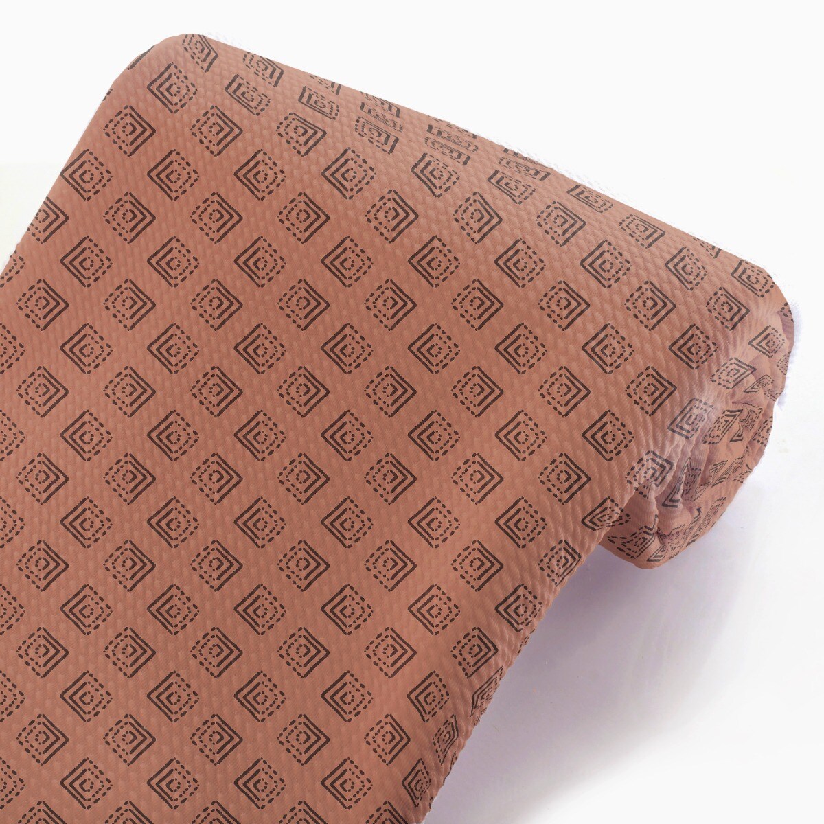 Cocoa and Black Diamond Boho Bullet Fabric 1 yard