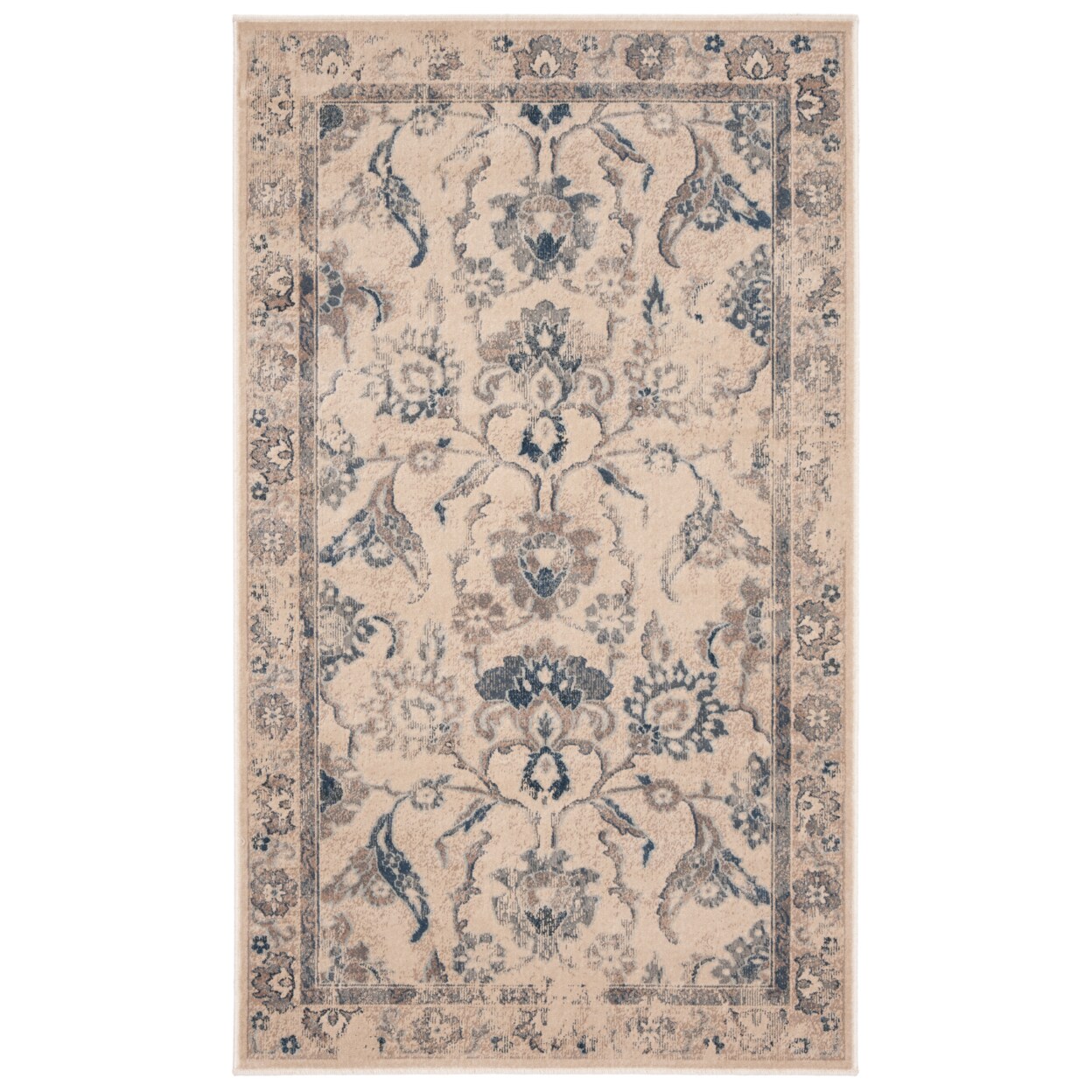 Safavieh Vintage Vtg115-7440 Stone / Blue Rug Transitional Modern Carpet Rug