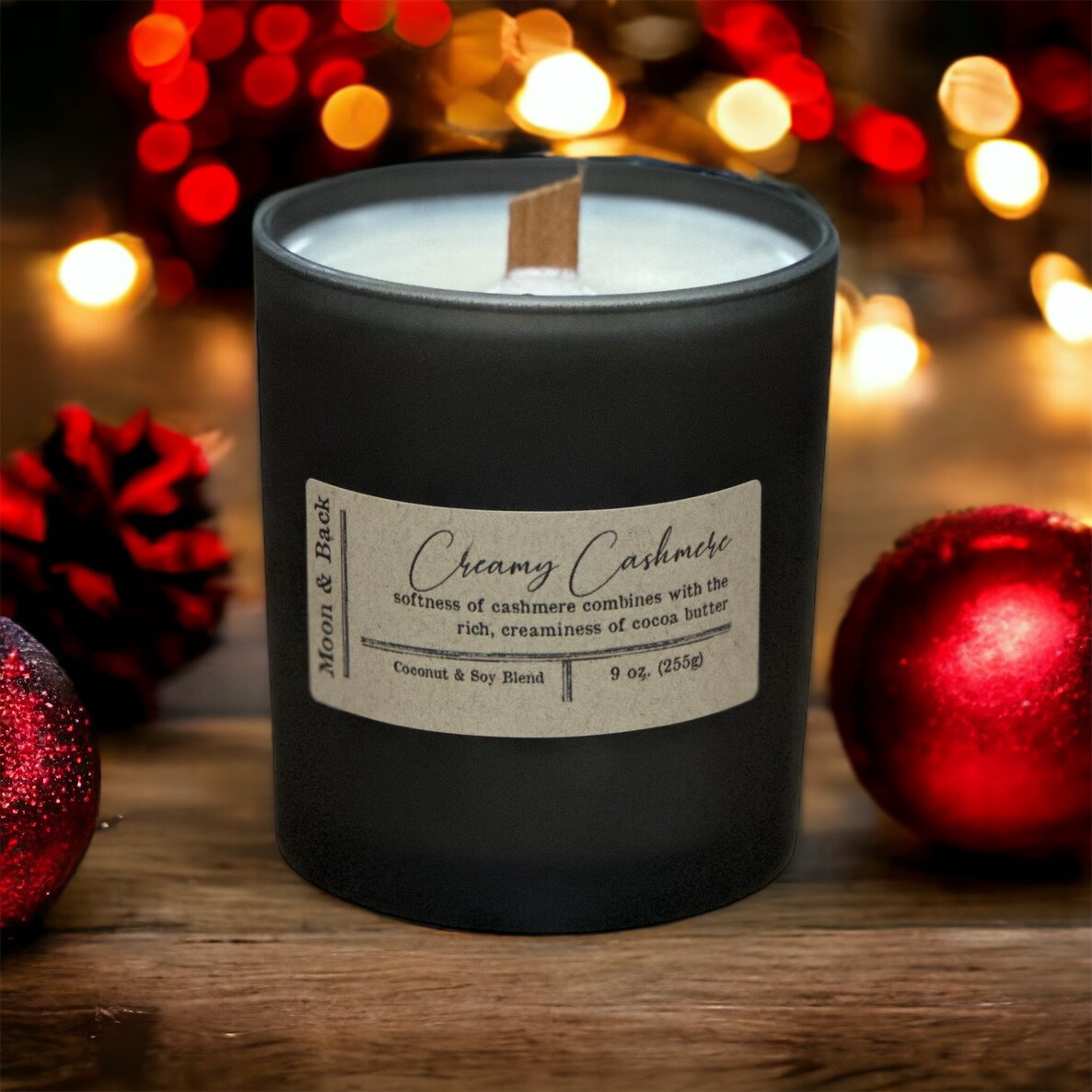 Cocoa Butter Cashmere, Wooden Wick Candle 7 oz