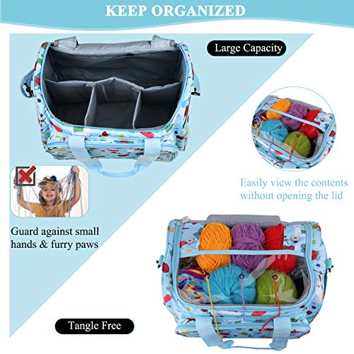  Coopay Yarn Storage Crochet Bag, Large Capacity Yarn