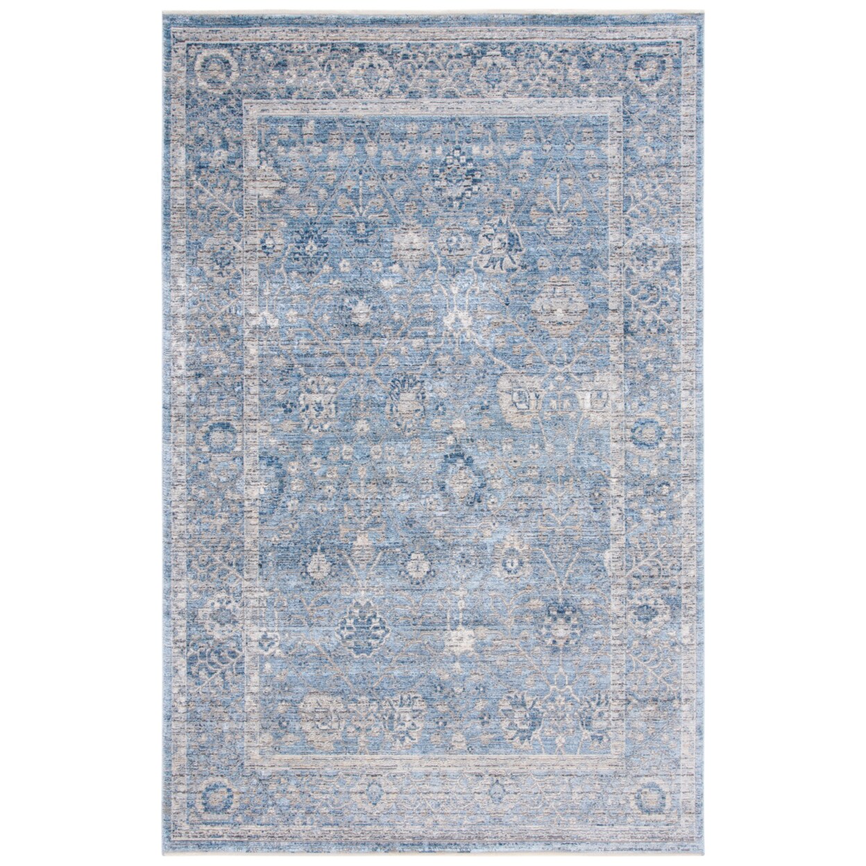Safavieh Dream Drm408J Grey / Turquoise Rug Transitional Area Rug Carpet Shag