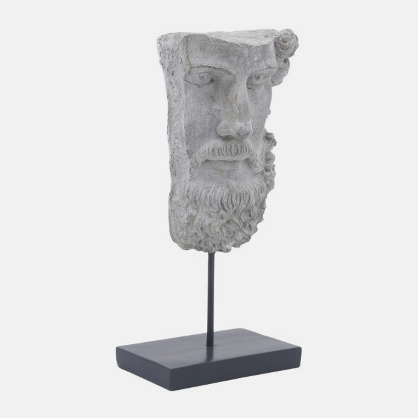 Kingston Living Face on a Stand Tabletop Decoration - 18&#x22; - Gray and Black