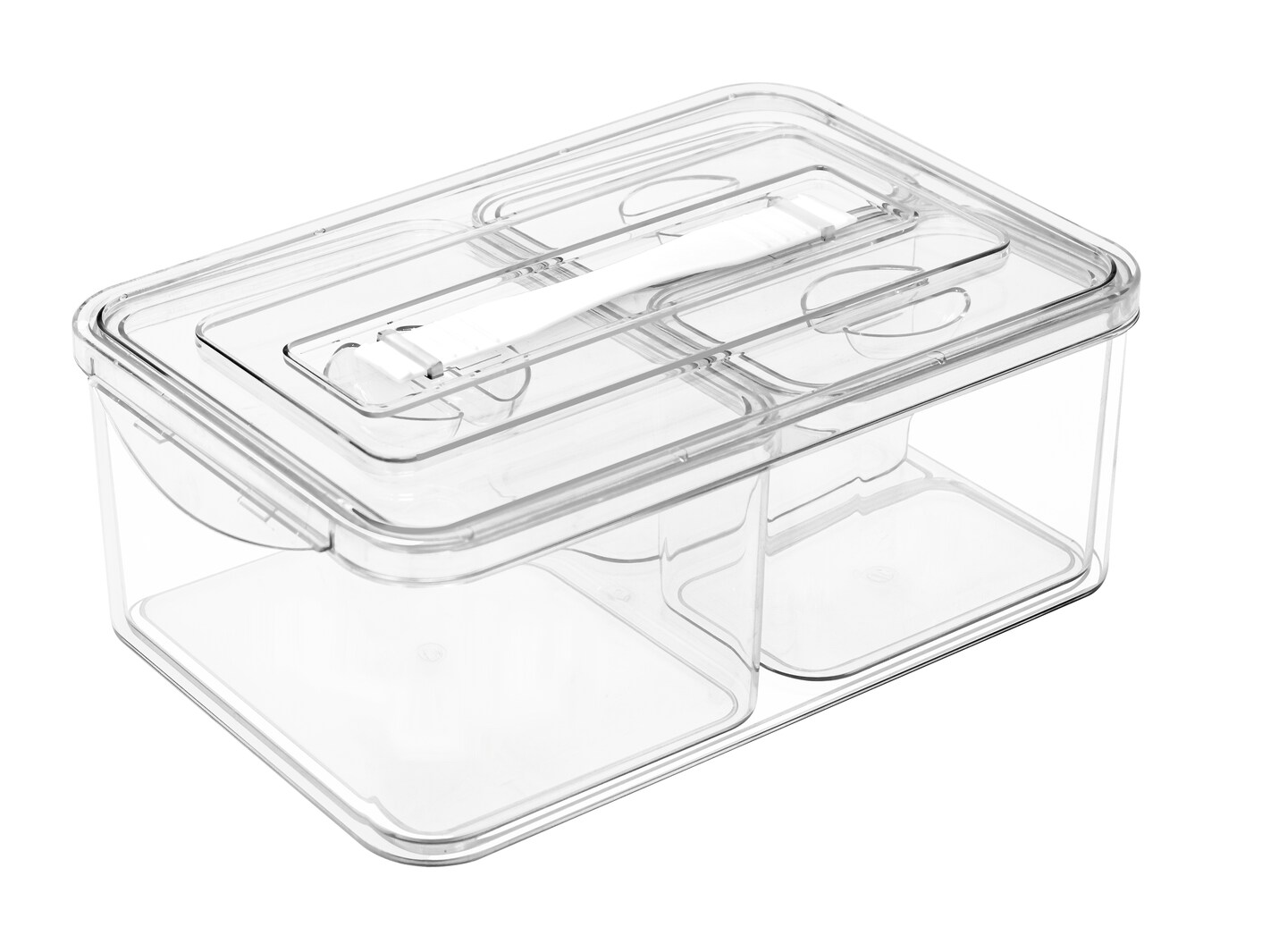Sorbus 4 Pack Clear Stackable Storage Bin with Lid - Nest for space saving. Perfect for bedroom, bath &#x26; more