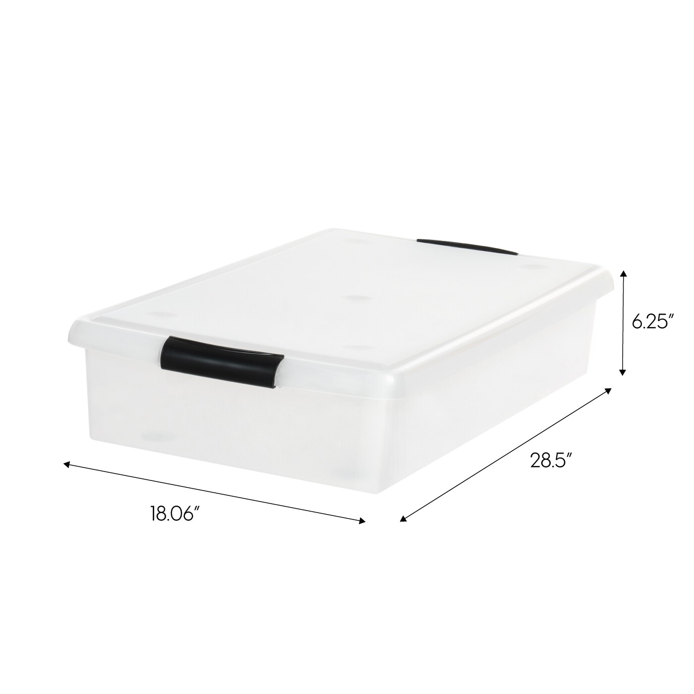 IRIS USA Plastic Under Bed Storage Containers