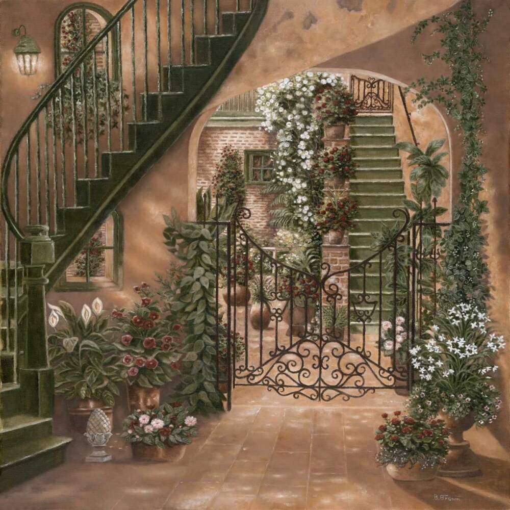 Nolas Courtyard I Poster Print by Betsy Brown - Item # VARPDX12440