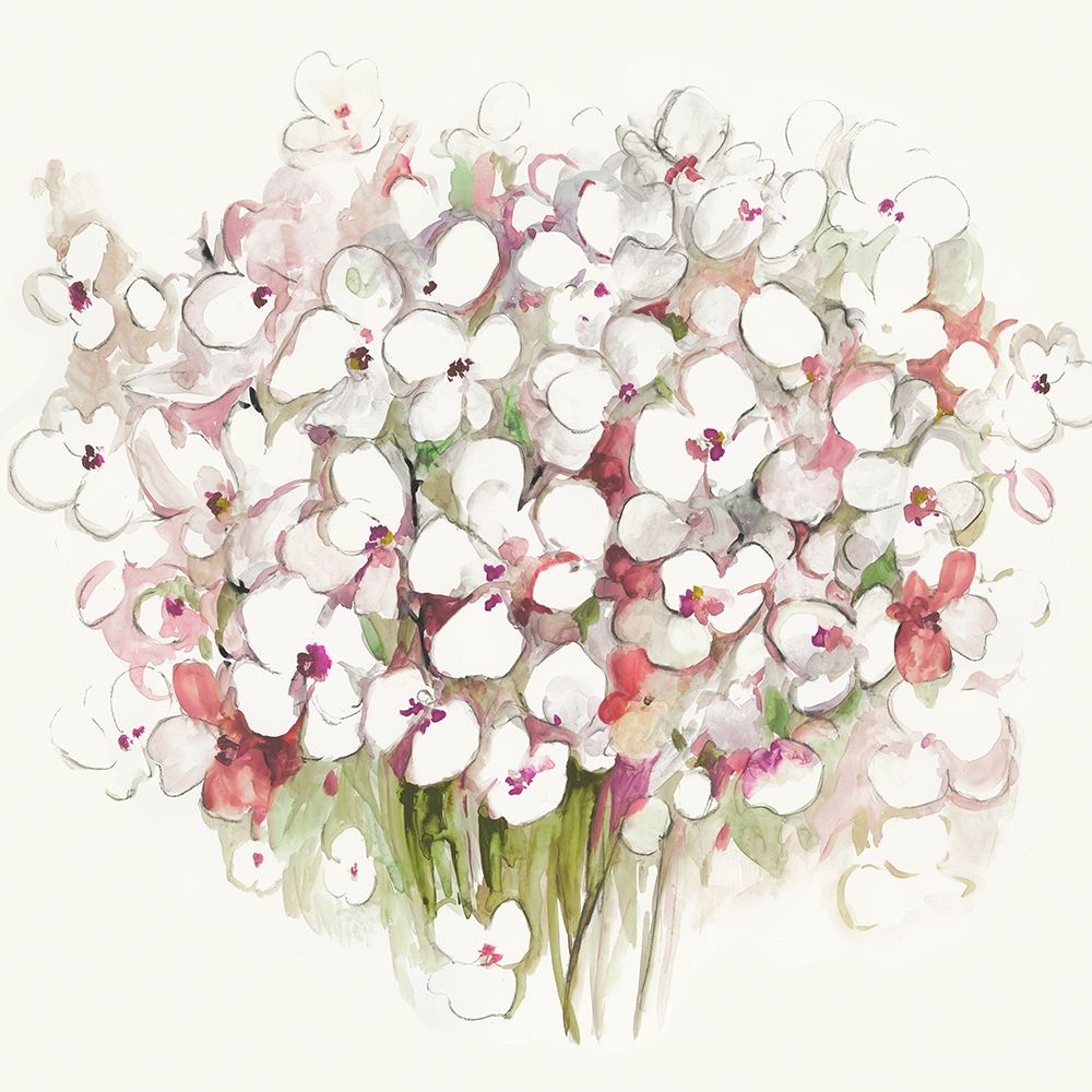 White Bouquet Poster Print by Allison Pearce - Item # VARPDXPS214A