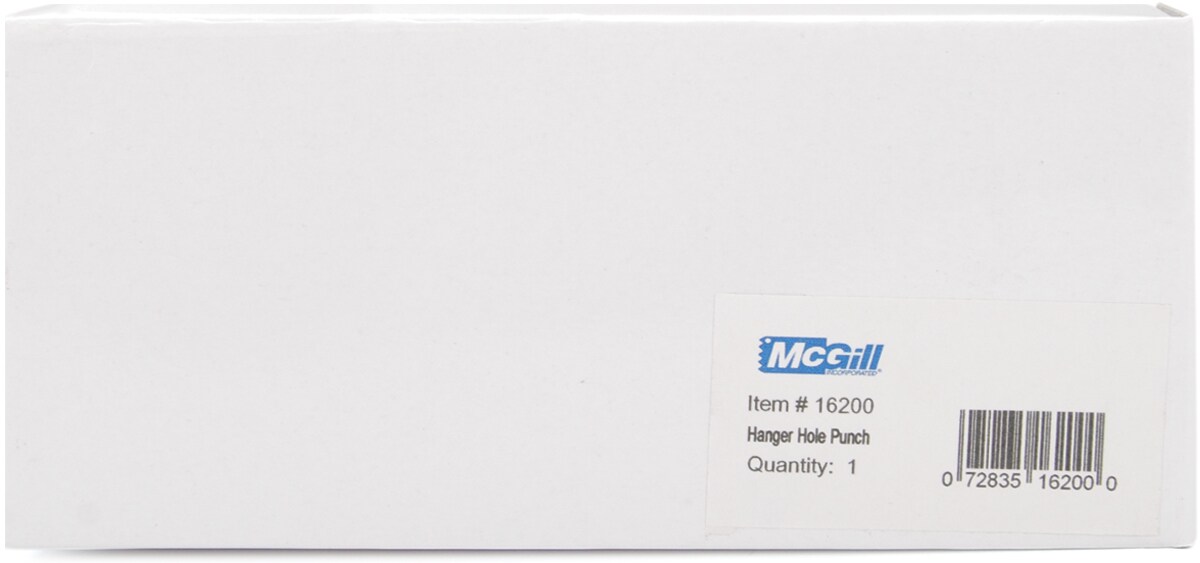 McGill Hang Tab Hole Punch-1&#x22;X.3125&#x22; Hole