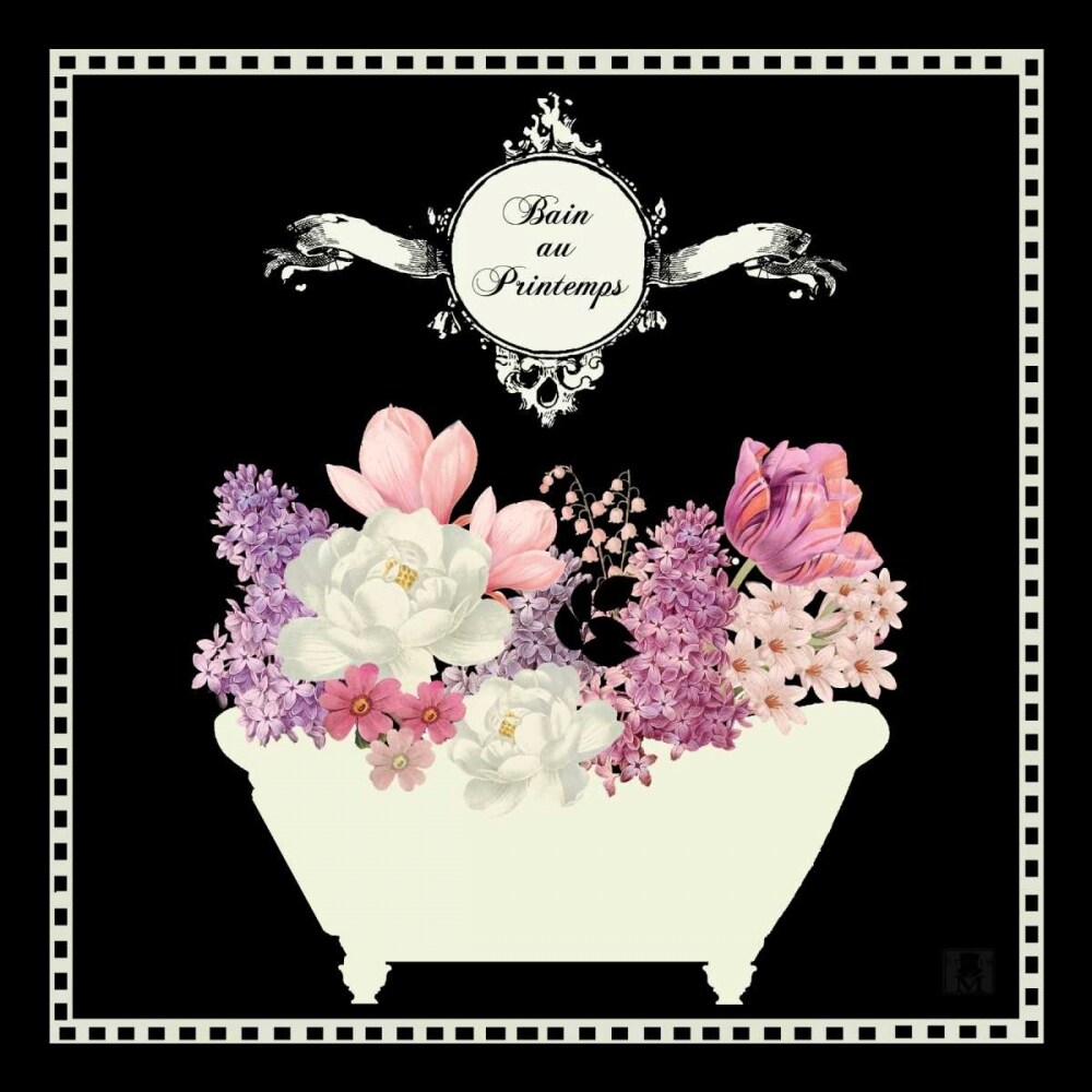 Bain du Jardin II Black Poster Print by Studio Mousseau - Item # VARPDX12713