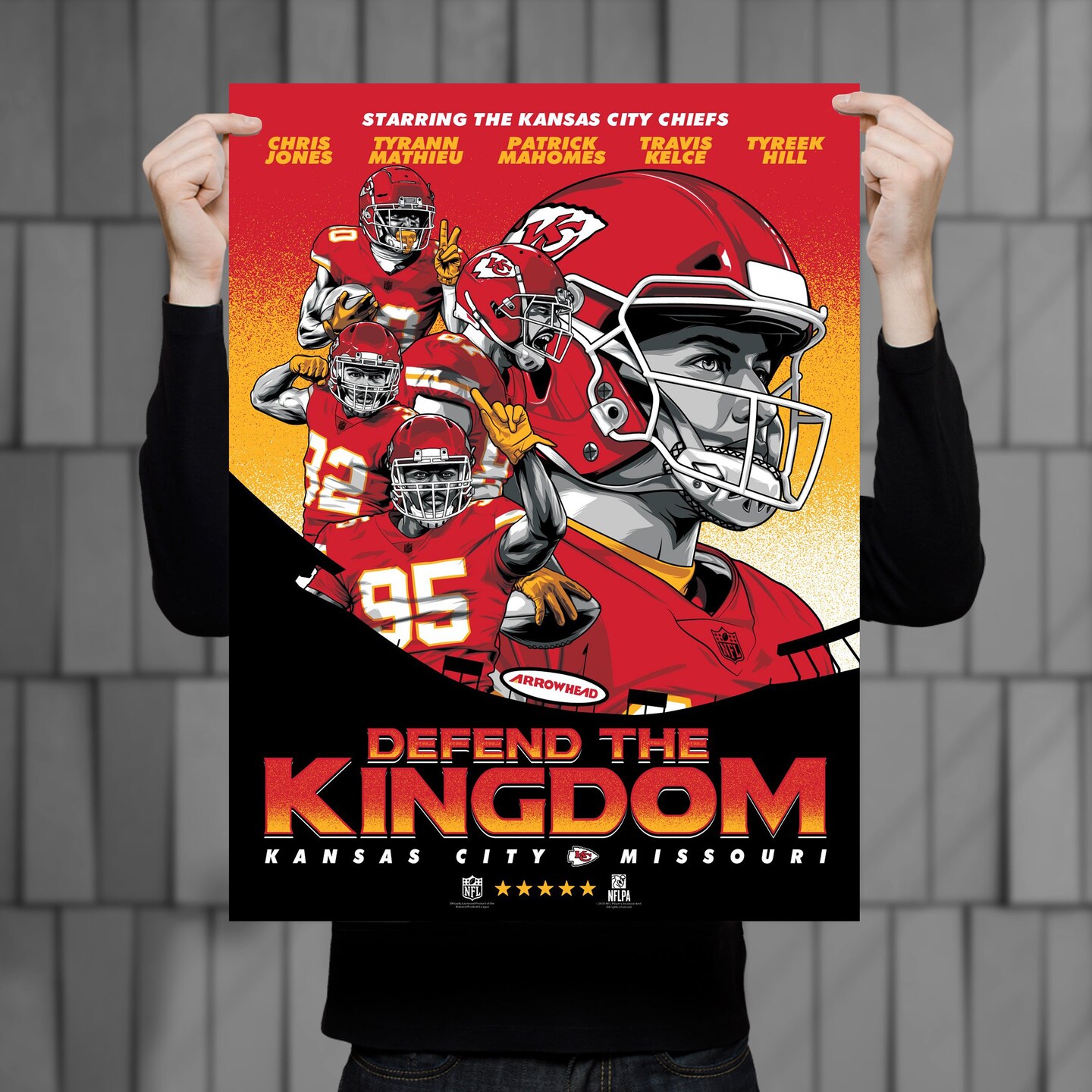 Kansas City Chiefs Kingdom 18x24 Serigraph Print – Phenom Gallery