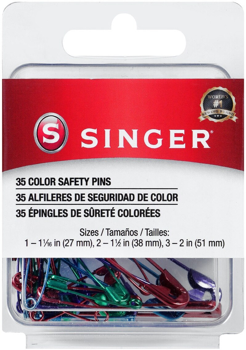 Singer Safety Pins Sizes 1 To 3 35pkg Michaels 0658