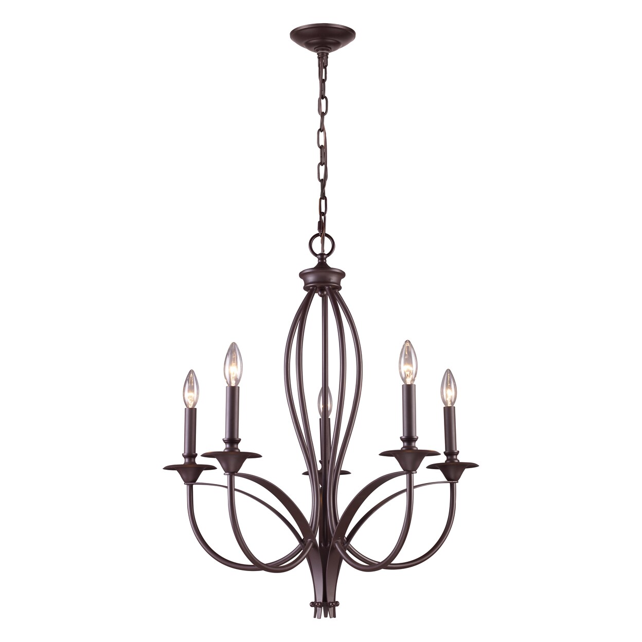 Medford 26 Wide 5-Light Chandelier - Oiled Bronze