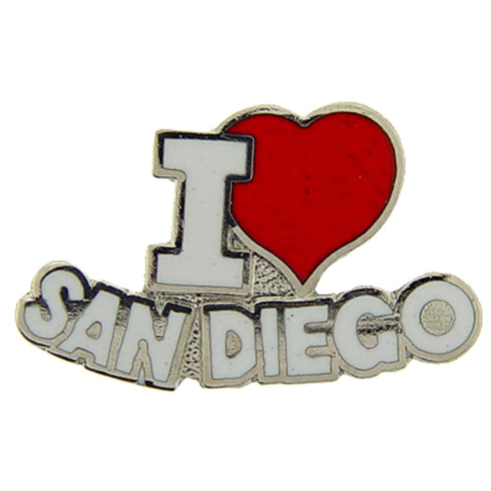I Love San Diego Pin 1&#x22;