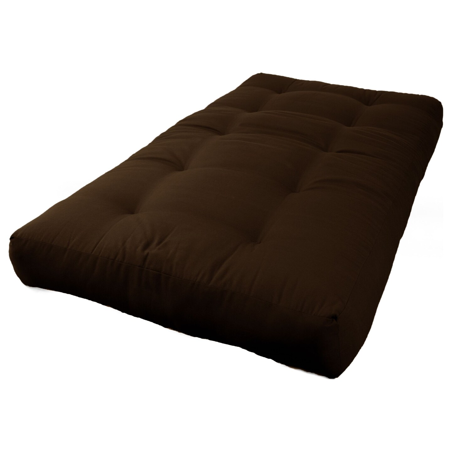 Blazing Needles Renewal 7-inch Twill Twin-size Futon Mattress - Chocolate - Chocolate