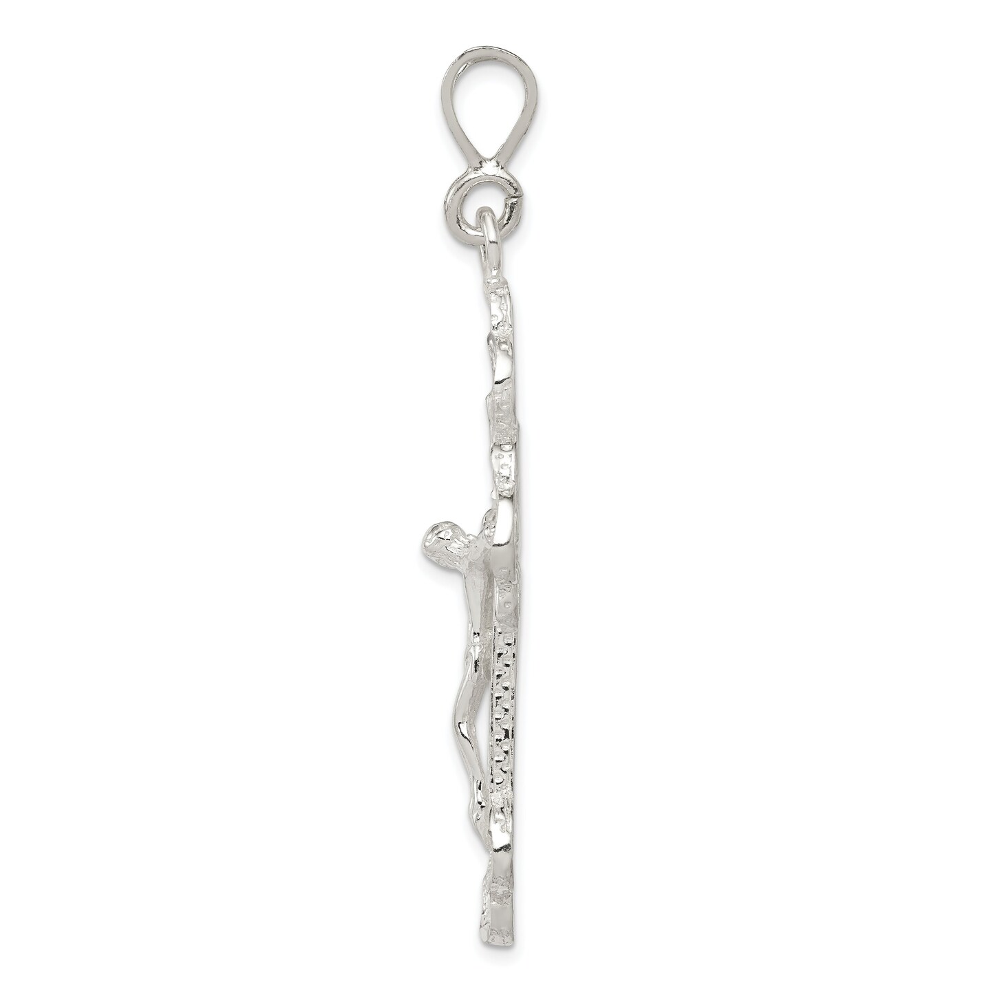 Sterling Silver Crucifix Pendant Religious Jewelry 60mm x 32.8mm