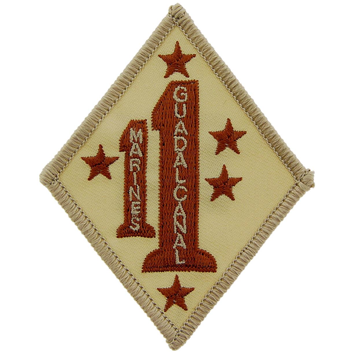 EagleEmblems PM0937 Patch-USMC,01ST MAR. RGT. (Desert) (3.5'')