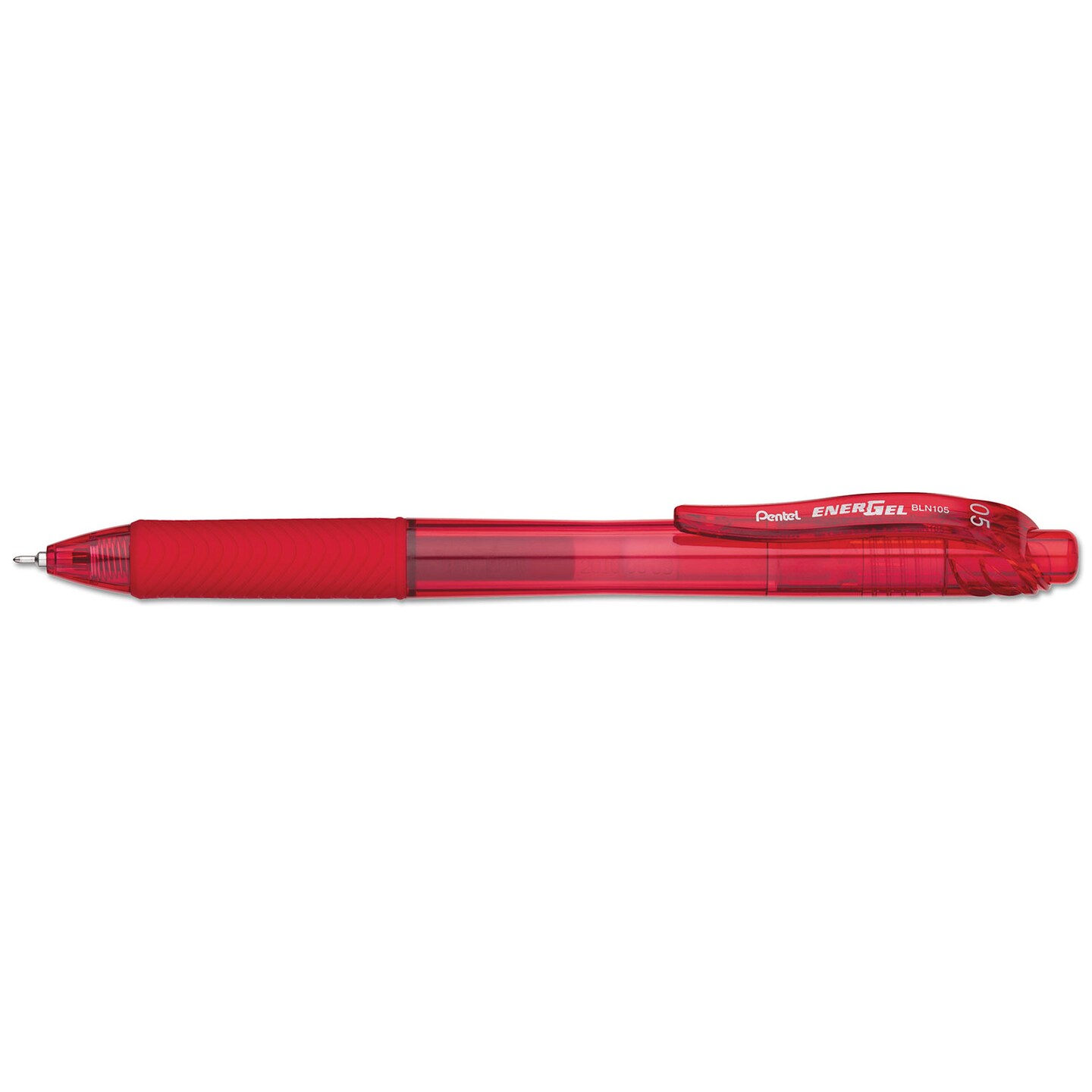 Pentel EnerGel-X Retractable Gel Pen 0.5 mm Needle Tip Red Ink/Barrel Dozen