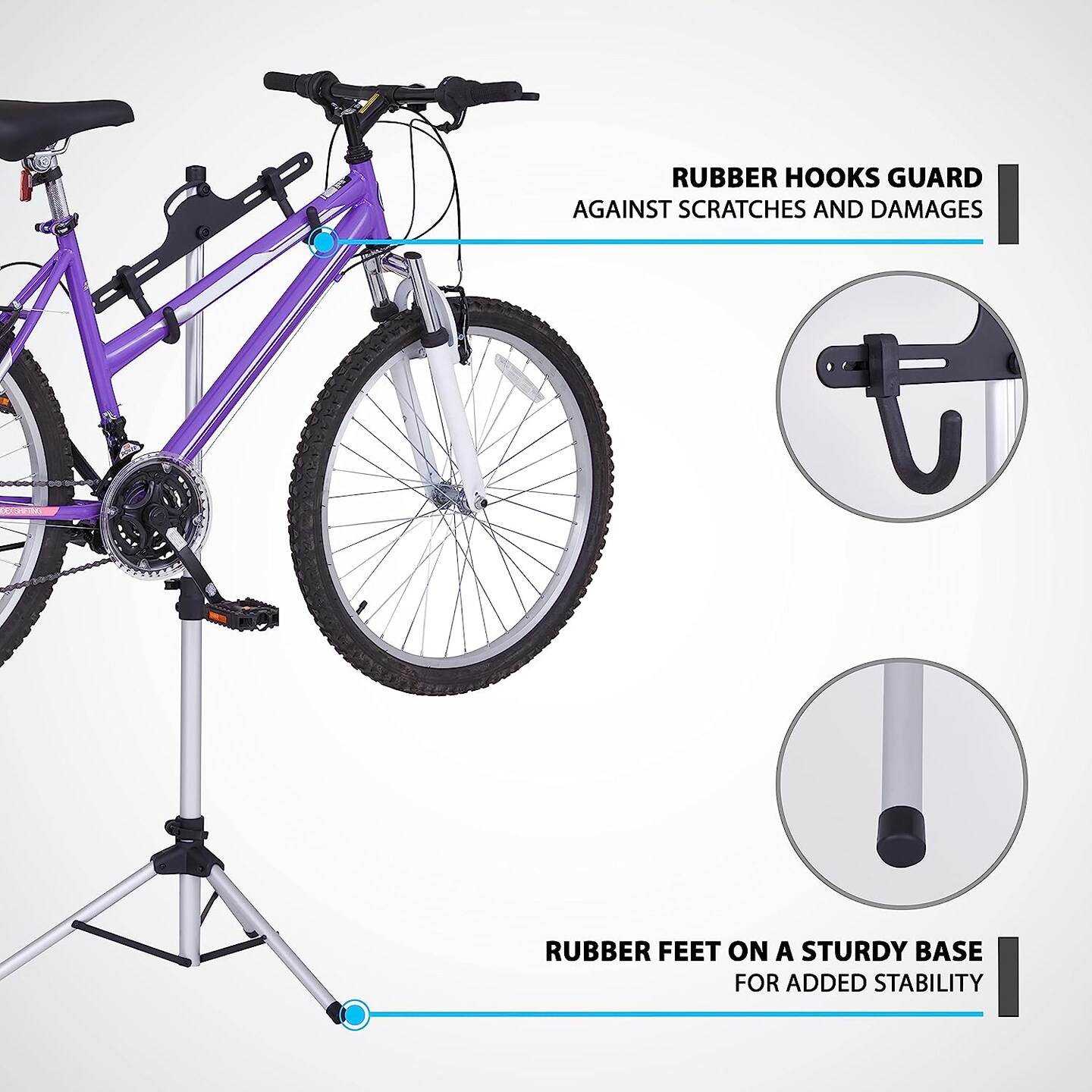 RaxGo Freestanding & Foldable Design, Adjustable Bike Storage Rack